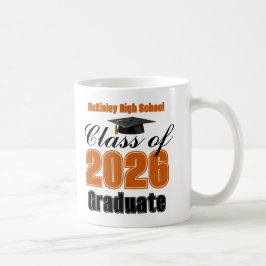 Orange Class of 2026 Graduation Keepsake Kaffeetasse