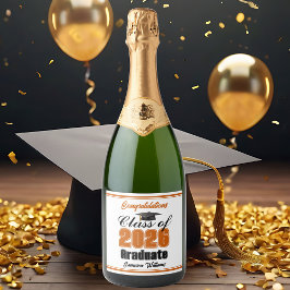 Orange Class of 2026 Graduation Party Custom