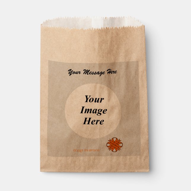Orange Clover Ribbon Template by Kenneth Yoncich Geschenktütchen (Vorderseite)