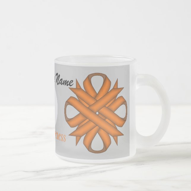 Orange Clover Ribbon Tmpl von Kenneth Yoncich Mattglastasse (Rechts)