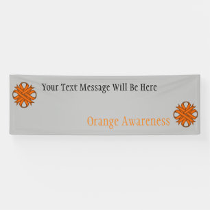 Orange Clover Ribbon von Kenneth Yoncich Banner
