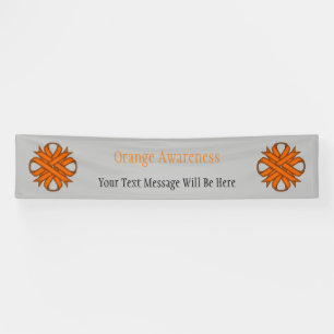 Orange Clover Ribbon von Kenneth Yoncich Banner