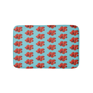 Orange Clownfish Muster Badematte