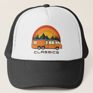Orange Coach Classic Logo Trucker Hat Truckerkappe