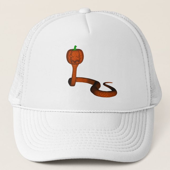 Orange Cobra Truckerkappe (Vorderseite)