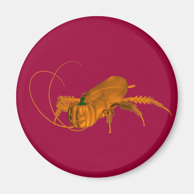 Orange Cockroach Magnet (Vorne)