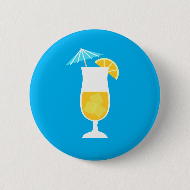 Orange Cocktail Button (Vorderseite)