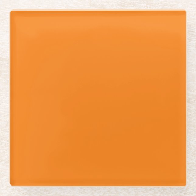 Orange Color Glasuntersetzer (Vorderseite)