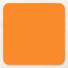 Orange Color Rechteckiger Pappuntersetzer