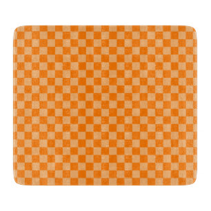 Orange Combination Checkerboard von Shirley Taylor Schneidebrett