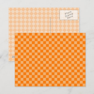 Orange Combination Classic Checkerboard STaylor Postkarte
