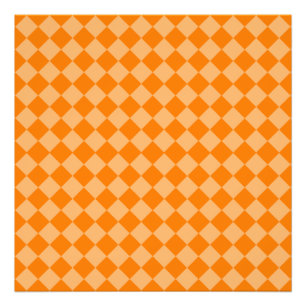 Orange Combination Diamond Pattern STaylor Fotodruck
