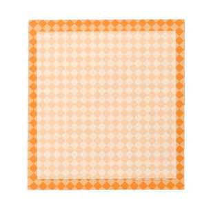 Orange Combination Diamond Pattern STaylor Notizblock