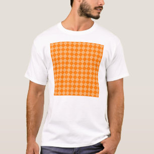 Orange Combination Diamond Pattern STaylor T-Shirt