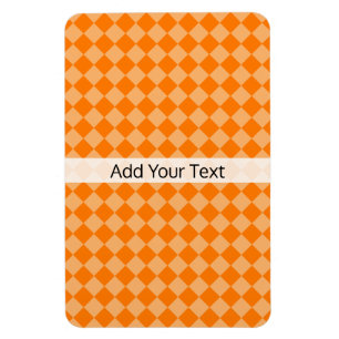 Orange Combination Diamond Pattern von STaylor Magnet
