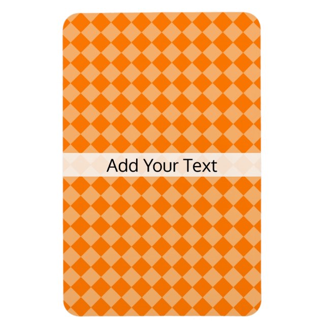 Orange Combination Diamond Pattern von STaylor Magnet (Vertikal)
