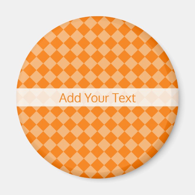 Orange Combination Diamond Pattern von STaylor Magnet (Vorne)