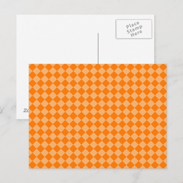 Orange Combination Diamond Pattern von STaylor Postkarte (Vorne/Hinten)