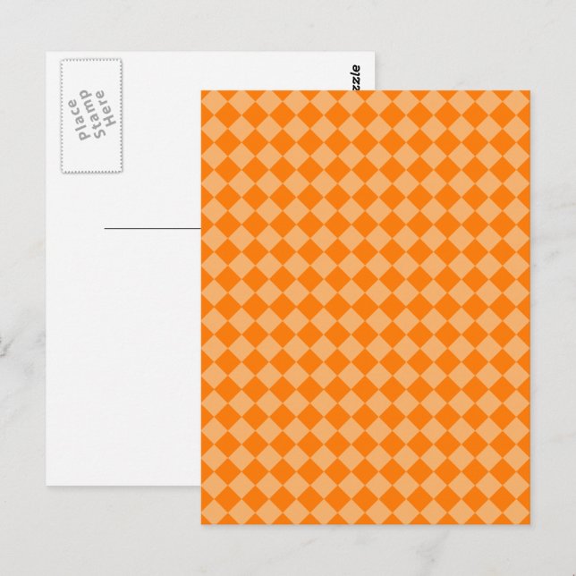 Orange Combination Diamond Pattern von STaylor Postkarte (Vorne/Hinten)