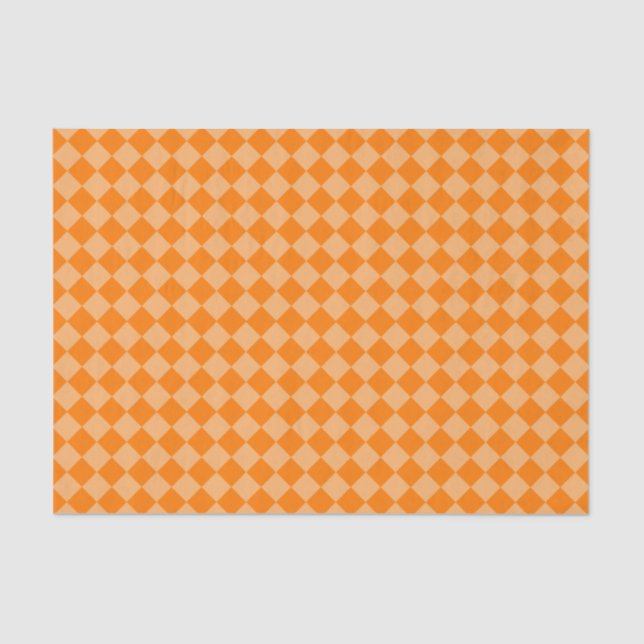 Orange Combination Diamond Pattern von STaylor Seidenpapier (Vorderseite)