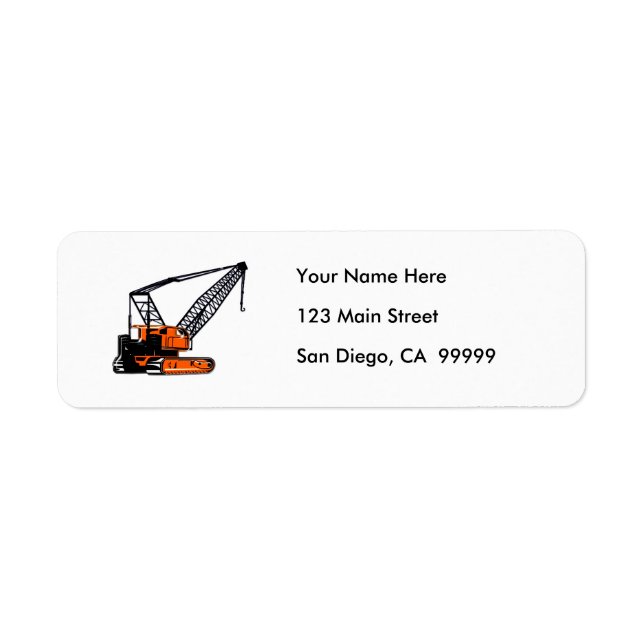 Orange Construction Crane (Vorne)