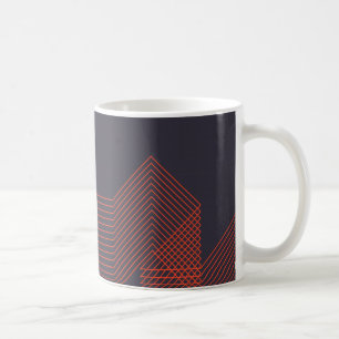 Orange coole einfache trendige dekorative Illustra Kaffeetasse