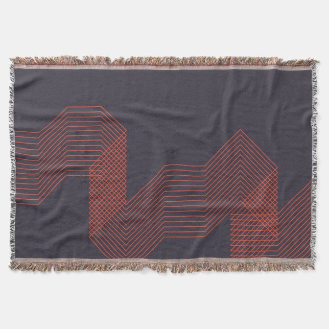 Orange coole, trendige Dekoration Decke (Vorderseite)