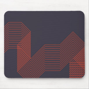 Orange coole, trendige Dekoration Mousepad