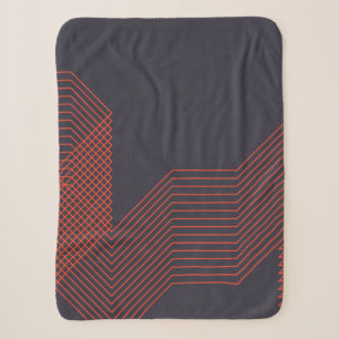 Orange coole, trendige Dekoration Sherpadecke