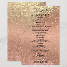 Orange Coral & Gold Glitzer - Programm