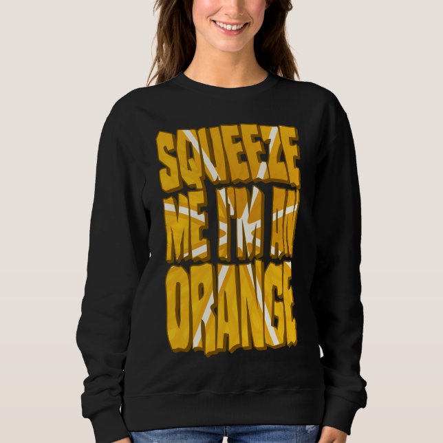 Orange Costume Funny Halloween Citrus Frucht Slice Sweatshirt (Vorderseite)