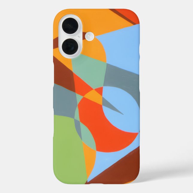 Orange Cowboy Boot Abstract Phone Case (Rückseite)