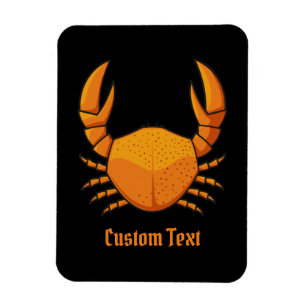 Orange Crab Magnet
