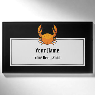 Orange Crab Namenschild