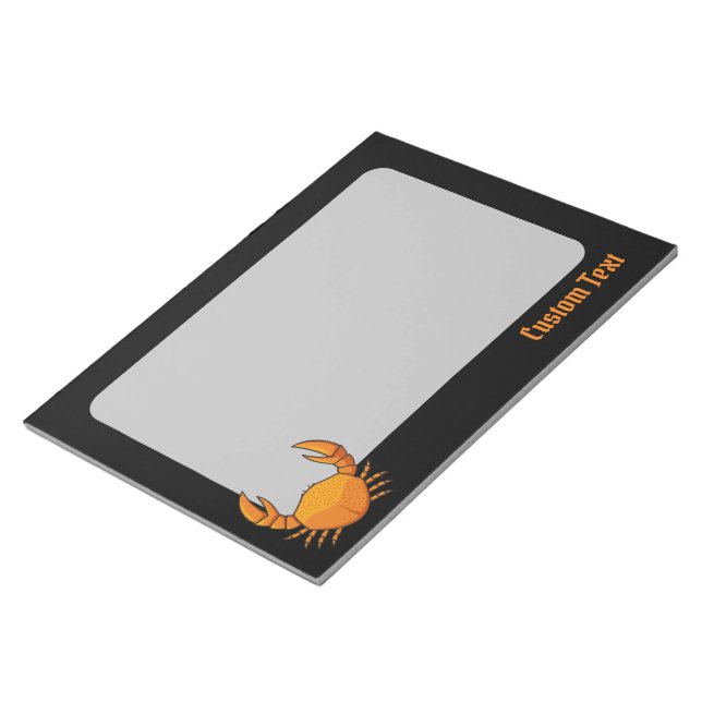 Orange Crab Notizblock (angewinkelt)