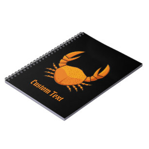 Orange Crab Notizblock