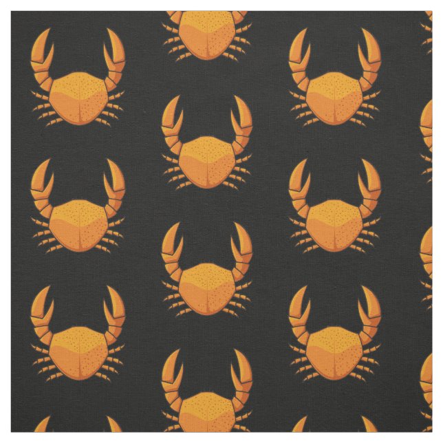 Orange Crab Pattern Stoff (Muster)