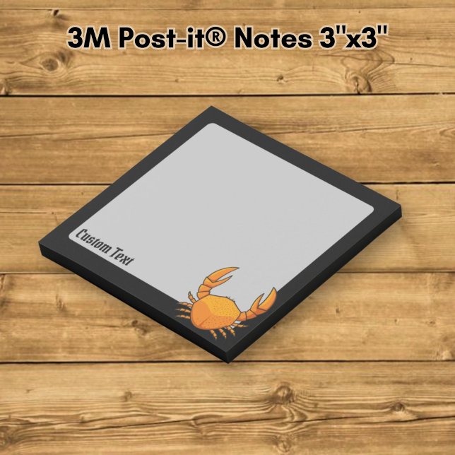 Orange Crab Post-it Klebezettel (Von Creator hochgeladen)