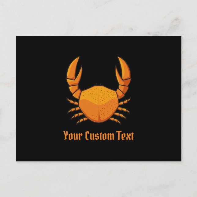 Orange Crab Postkarte (Vorderseite)