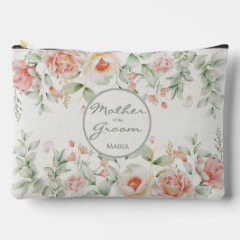 Orange Creamy Floral Mutter des Bräutigams Zubehörtasche