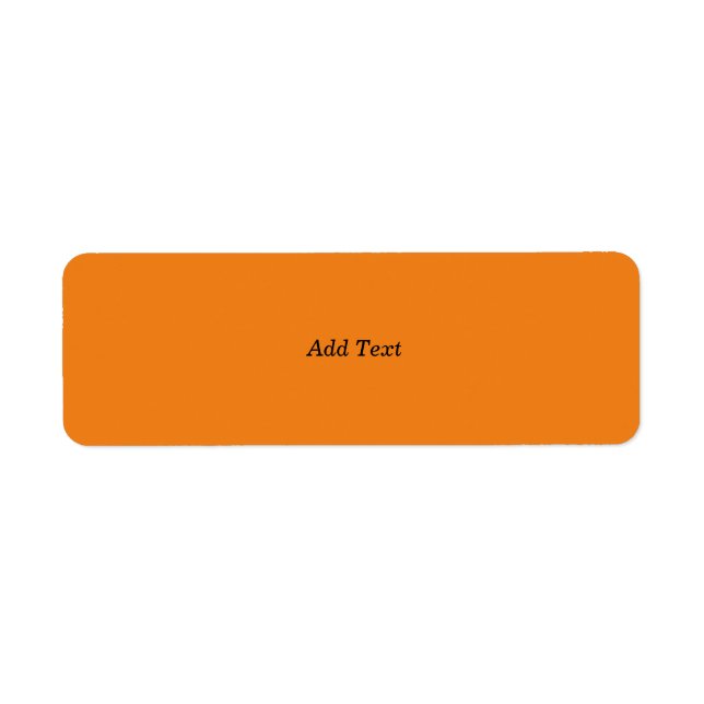 Orange Create Your Own Add Text Custom (Vorne)