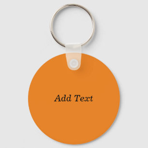 Orange Create your own Add Text Custom Schlüsselanhänger