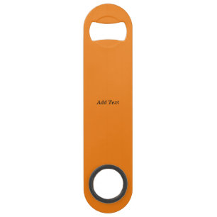 Orange Create your own Add Text Custom Speed Flaschenöffner