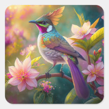 Orange Created Rainbow Jay Fantasy Bird
