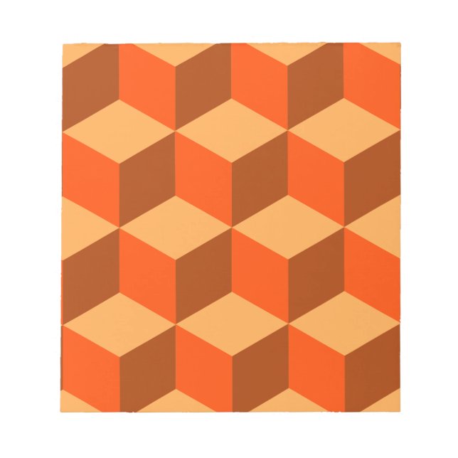 Orange Cubes Notizblock (Vorderseite)