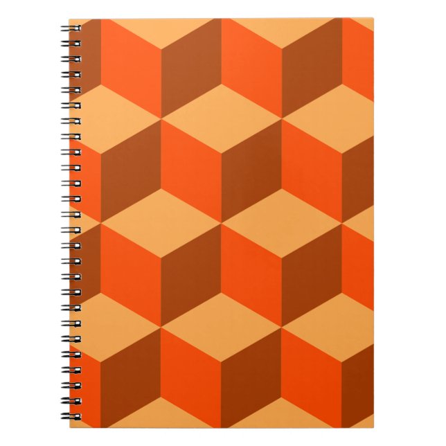 Orange Cubes Notizblock (Vorderseite)
