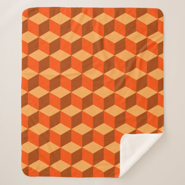 Orange Cubes Sherpadecke (Vorderseite)