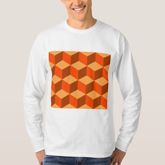 Orange Cubes T-Shirt (Vorderseite)