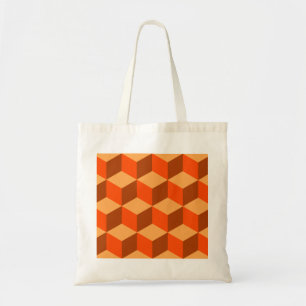 Orange Cubes Tragetasche
