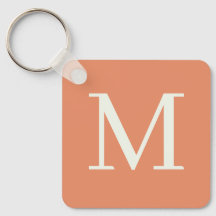 Orange Custom mit Monogramm